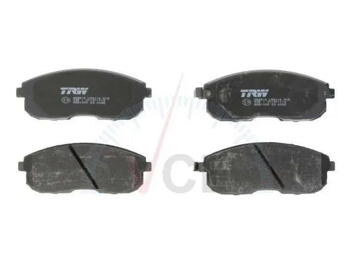 Фото 1 - Комплект гальмівних колодок, дискове гальмо TRW GDB1003 Комплект гальмівних колодок, дискове гальмо TRW GDB1003 (фото 1)