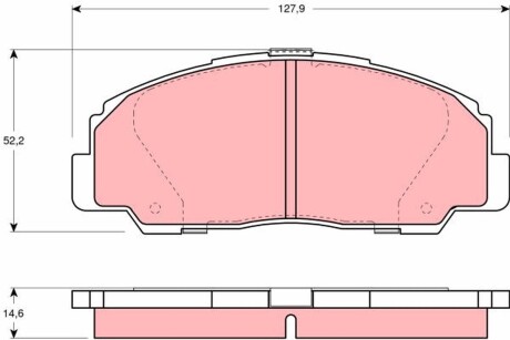 Гальмівні колодки TRW GDB1135