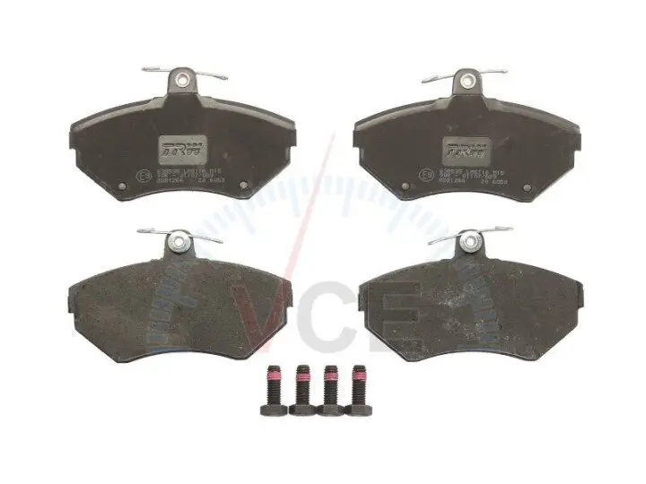 Комплект гальмівних колодок, дискове гальмо TRW GDB1266 (фото 1)