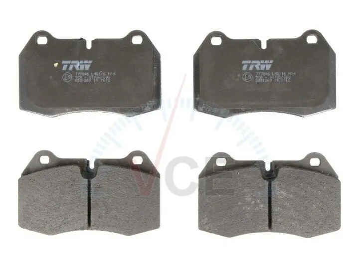 Комплект гальмівних колодок, дискове гальмо TRW GDB1269 (фото 1)