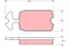 Комплект тормозных колодок, дисковый тормоз TRW GDB127 (фото 1)