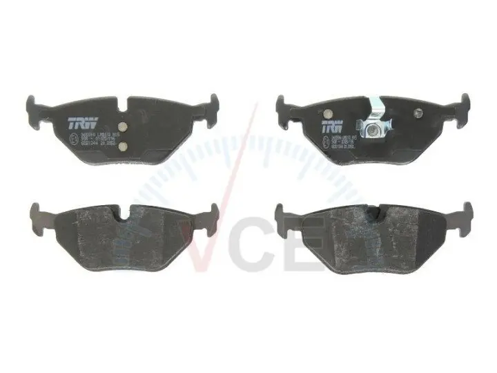 Комплект тормозных колодок, дисковый тормоз TRW GDB1344 (фото 1)