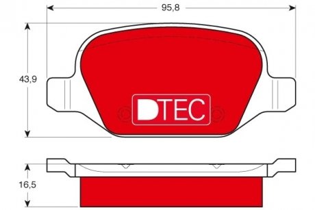 Тормозные колодки TRW GDB1396DTE