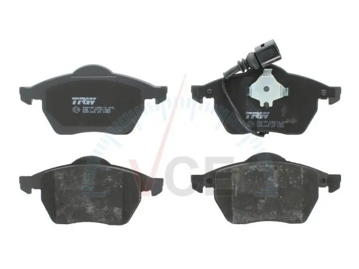 Комплект тормозных колодок, дисковый тормоз TRW GDB1403 (фото 1)