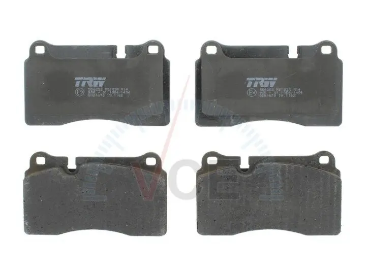 Комплект тормозных колодок, дисковый тормоз TRW GDB1670 (фото 1)