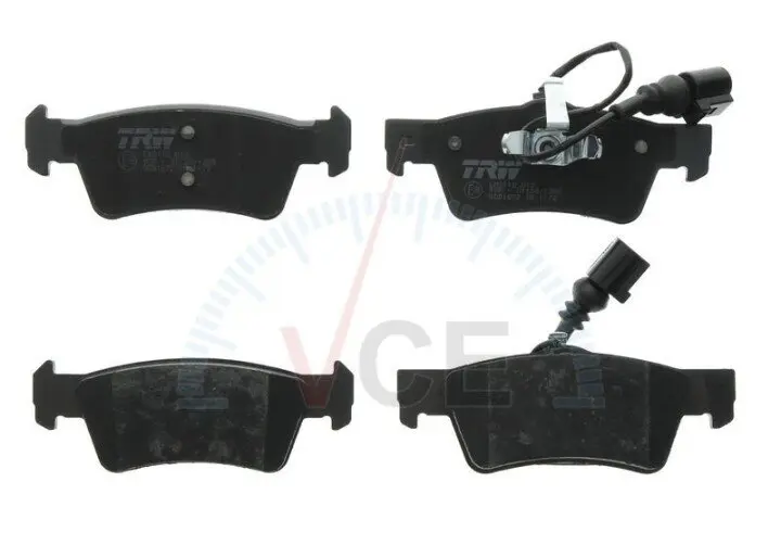 Фото 1 - Комплект тормозных колодок, дисковый тормоз TRW GDB1672 Комплект тормозных колодок, дисковый тормоз TRW GDB1672 (фото 1)