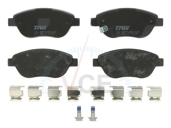 Комплект тормозных колодок, дисковый тормоз TRW GDB1701 (фото 1)