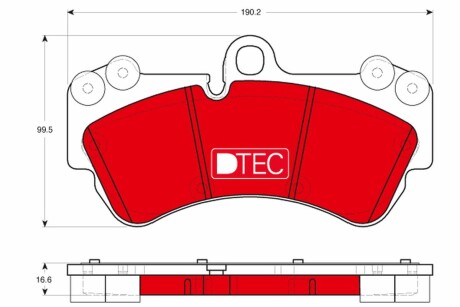 Тормозные колодки TRW GDB1720DTE