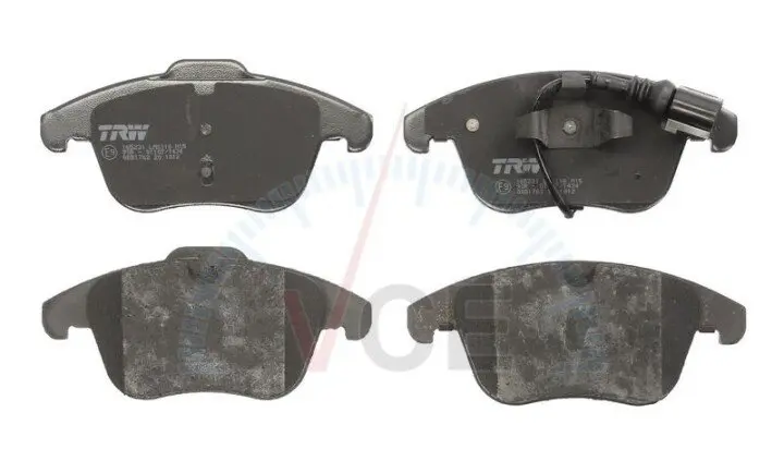 Комплект гальмівних колодок, дисковий гальмо TRW GDB1762 (фото 1)