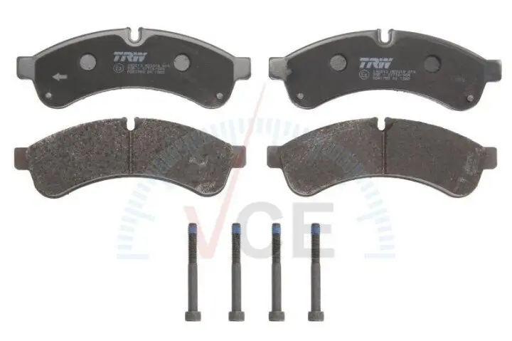 Фото 1 - Комплект гальмівних колодок, дискове гальмо TRW GDB1780 Комплект гальмівних колодок, дискове гальмо TRW GDB1780 (фото 1)