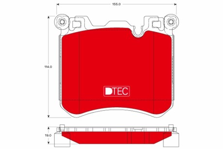 Тормозные колодки TRW GDB1826DTE