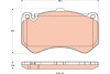 Комплект гальмівних колодок, дискове гальмо TRW GDB1907 (фото 1)