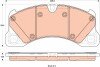 Комплект тормозных колодок, дисковый тормоз TRW GDB1914 (фото 1)