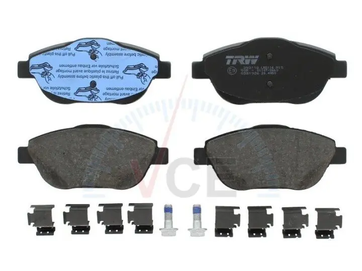 Комплект тормозных колодок, дисковый тормоз TRW GDB1926 (фото 1)