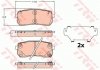 Комплект гальмівних колодок, дисковий гальмо TRW GDB2112 (фото 1)