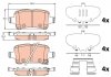 Комплект гальмівних колодок, дискове гальмо TRW GDB2184 (фото 1)