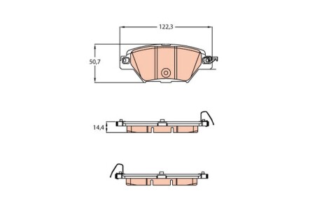 Тормозные колодки TRW GDB2199