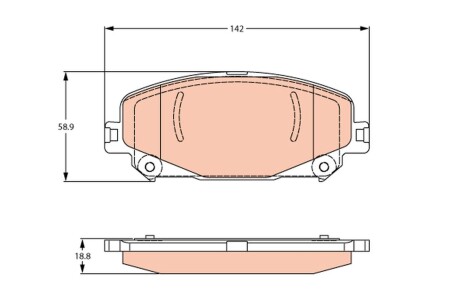 Тормозные колодки TRW GDB2268