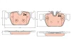 Комплект гальмівних колодок задньої, BMW 1 (F40), 2 GRAN COUPE (F44), X1 (F48), X2 (F39), MINI (F56), CLUBMAN (F54), COUNTRYMAN (F60) 1.5-2.0D 11.14- TRW GDB2384 (фото 1)