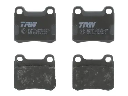 Комплект гальмівних колодок, дисковий гальмо TRW GDB294