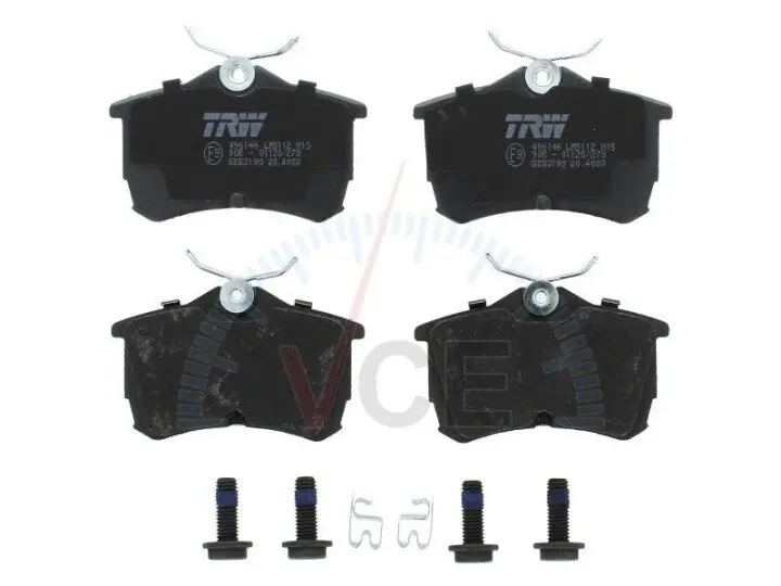 Фото 1 - Комплект гальмівних колодок, дискове гальмо TRW GDB3190 Комплект гальмівних колодок, дискове гальмо TRW GDB3190 (фото 1)