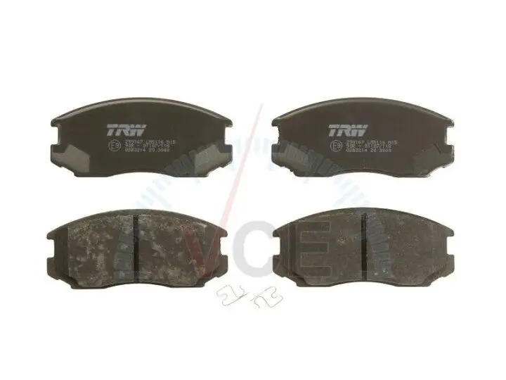 Комплект гальмівних колодок, дискове гальмо TRW GDB3214 (фото 1)