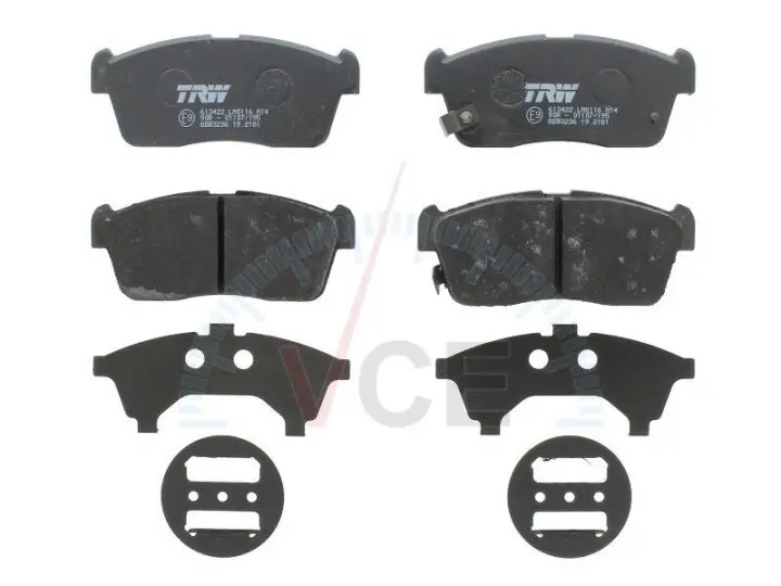 Комплект тормозных колодок, дисковый тормоз TRW GDB3236 (фото 1)