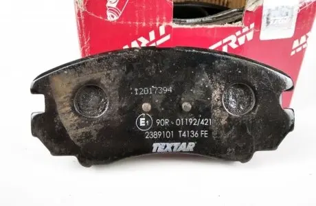 Комплект тормозных колодок, дисковый тормоз TRW GDB3352