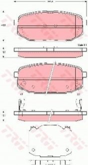 Гальмівні колодки TRW GDB3384