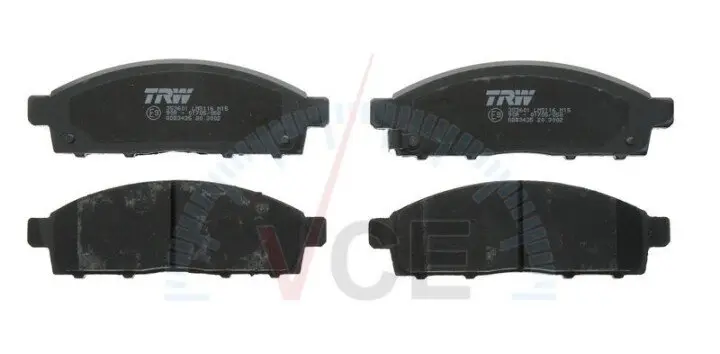 Комплект тормозных колодок, дисковый тормоз TRW GDB3435 (фото 1)