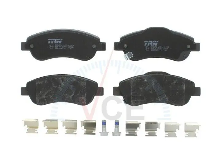 Комплект тормозных колодок, дисковый тормоз TRW GDB3445 (фото 1)