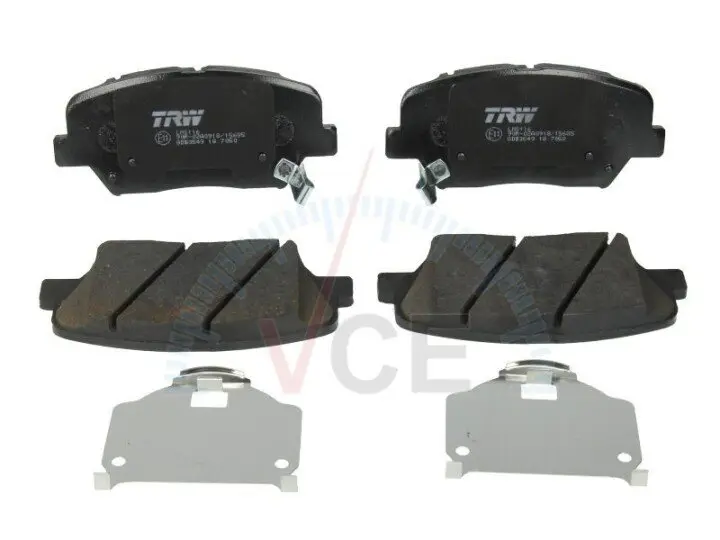 Фото 1 - Комплект гальмівних колодок, дискове гальмо TRW GDB3549 Комплект гальмівних колодок, дискове гальмо TRW GDB3549 (фото 1)