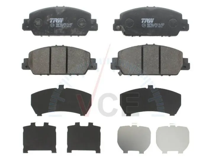 Фото 1 - Комплект тормозных колодок, дисковый тормоз TRW GDB3615 Комплект тормозных колодок, дисковый тормоз TRW GDB3615 (фото 1)