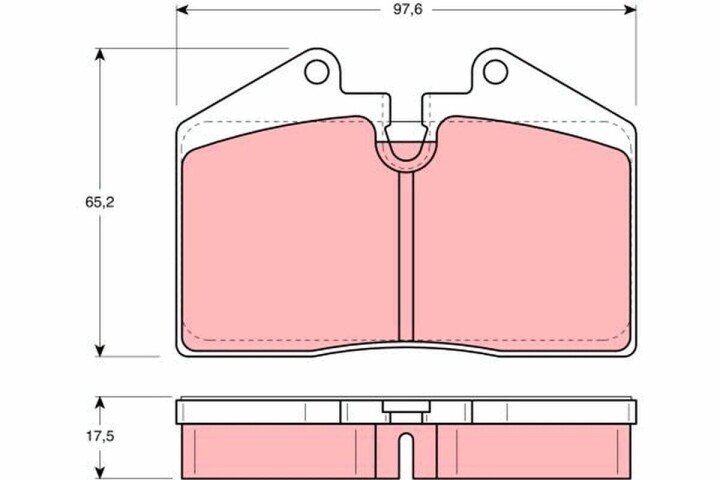 Комплект тормозных колодок, дисковый тормоз TRW GDB379 (фото 1)