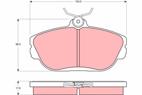 Колодки тормозные дисковые (комплект 4 шт) TRW GDB4033