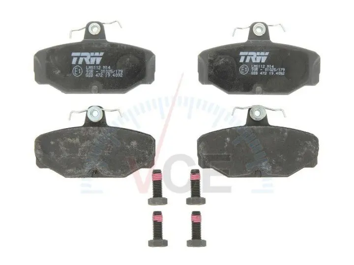 Фото 1 - Комплект гальмівних колодок, дискове гальмо TRW GDB472 Комплект гальмівних колодок, дискове гальмо TRW GDB472 (фото 1)