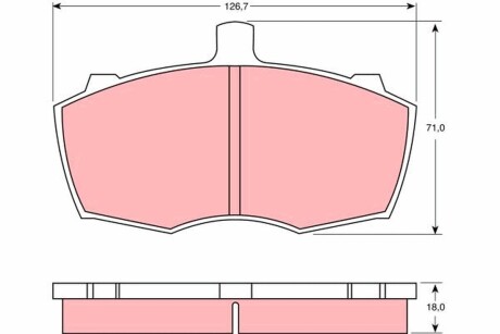 Гальмівні колодки TRW GDB760
