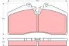 Комплект тормозных колодок, дисковый тормоз TRW GDB966 (фото 1)