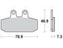 Комплект тормозных колодок, дисковый тормоз TRW MCB557 (фото 1)