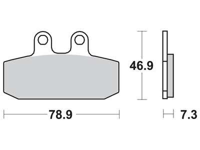 Комплект тормозных колодок, дисковый тормоз TRW MCB557