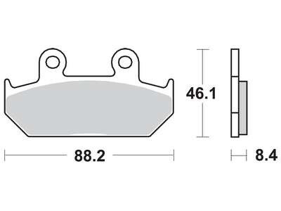 Комплект тормозных колодок, дисковый тормоз TRW MCB571