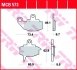 Комплект гальмівних колодок, дискове гальмо TRW MCB573 (фото 2)