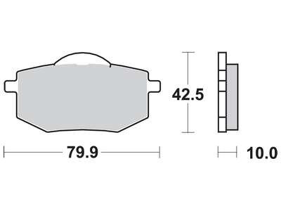 Комплект тормозных колодок, дисковый тормоз TRW MCB587