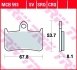 Комплект гальмівних колодок, дискове гальмо TRW MCB593 (фото 2)