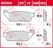 Комплект гальмівних колодок, дискове гальмо TRW MCB598SV (фото 1)