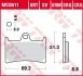 Комплект тормозных колодок, дисковый тормоз TRW MCB611 (фото 2)