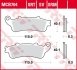 Комплект гальмівних колодок, дискове гальмо TRW MCB704SV (фото 2)