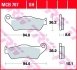 Комплект гальмівних колодок, дискове гальмо TRW MCB707 (фото 2)
