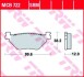 Комплект тормозных колодок, дисковый тормоз TRW MCB722 (фото 2)