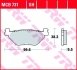 Комплект гальмівних колодок, дискове гальмо TRW MCB731 (фото 2)